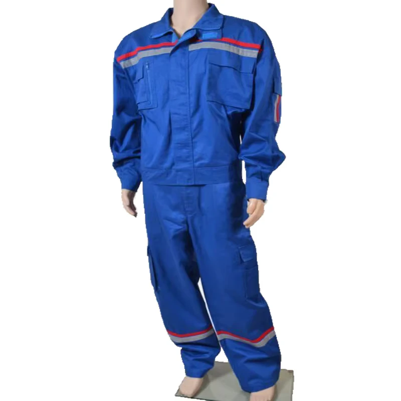 Cotton Flame Retardant Clothing Coverall Suit Fireproof Coverall Men's Overalls Factory Worker Uniform