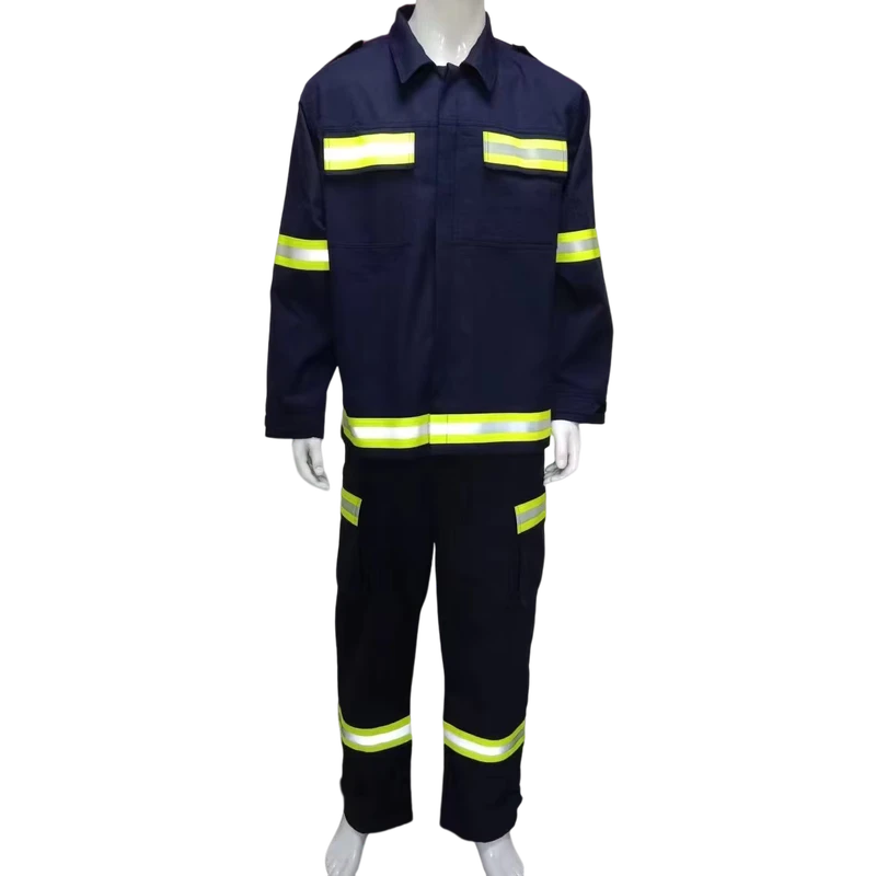 Cotton Flame Retardant Long-Sleeve Work Uniform