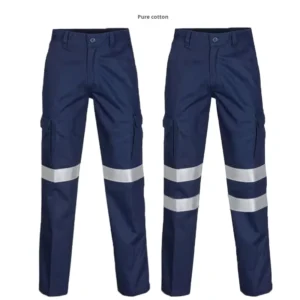 Cotton High Visibility Wear Resistant Work Reflective Pants