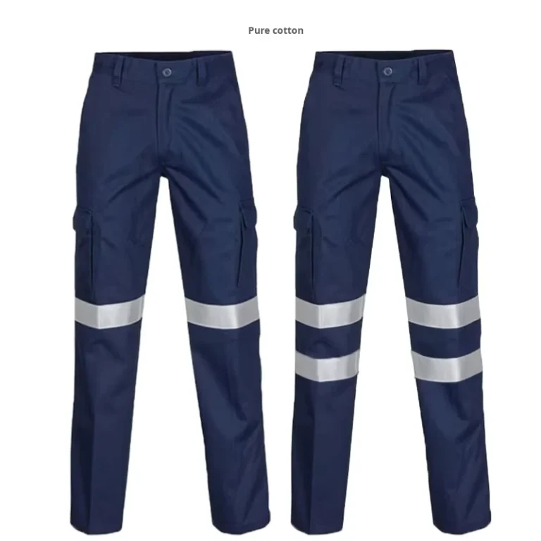 Cotton-High-Visibility-Wear-Resistant-Work-Reflective-Pants