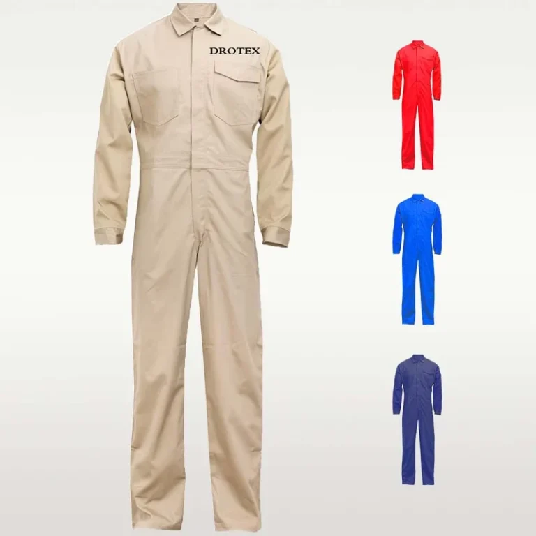 Cotton-Khaki-Welding-Mining-Oil-and-Gas-Two-Piece-Fire-Resistant-Workwear