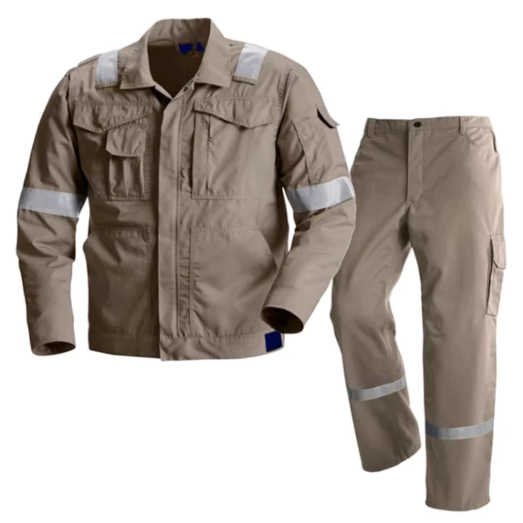 Cotton-Khaki-Welding-Mining-Oil-and-Gas-Two-Piece-Winter-FR-Safety-Workwear