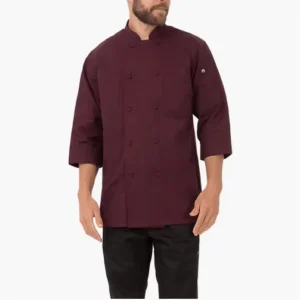 Cotton Long Sleeve Chef Kitchen Jacket Restaurant Uniform