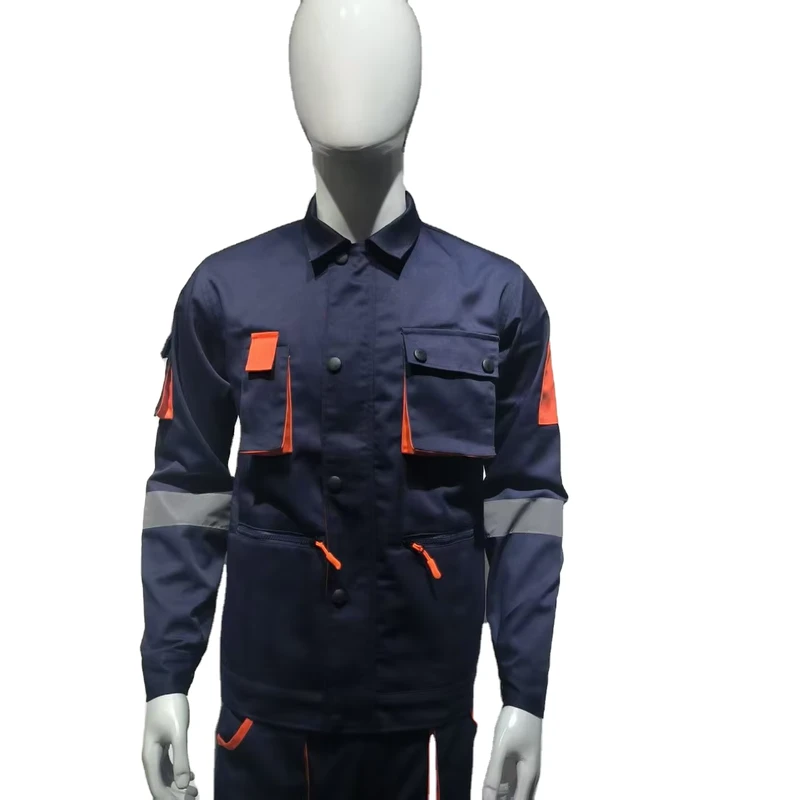 Cotton Men's Fireproof Reflective Flame-Retardant Mining Uniform with Anti-Static and Waterproof Protection