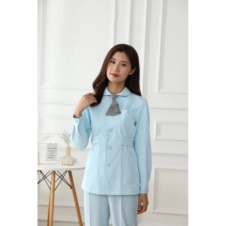 Cotton-Nurse-Medical-Uniform-Hospital-Workwear-Pink-and-Light-Blue