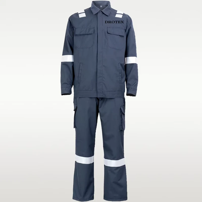Cotton-Nylon Flame-Retardant Industrial Safety Workwear for Coal and Mining