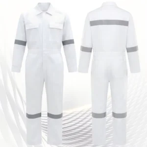 Cotton One-piece Long Sleeved Workwear, Metal Free All Over, Suitable for Workshop Ship Work