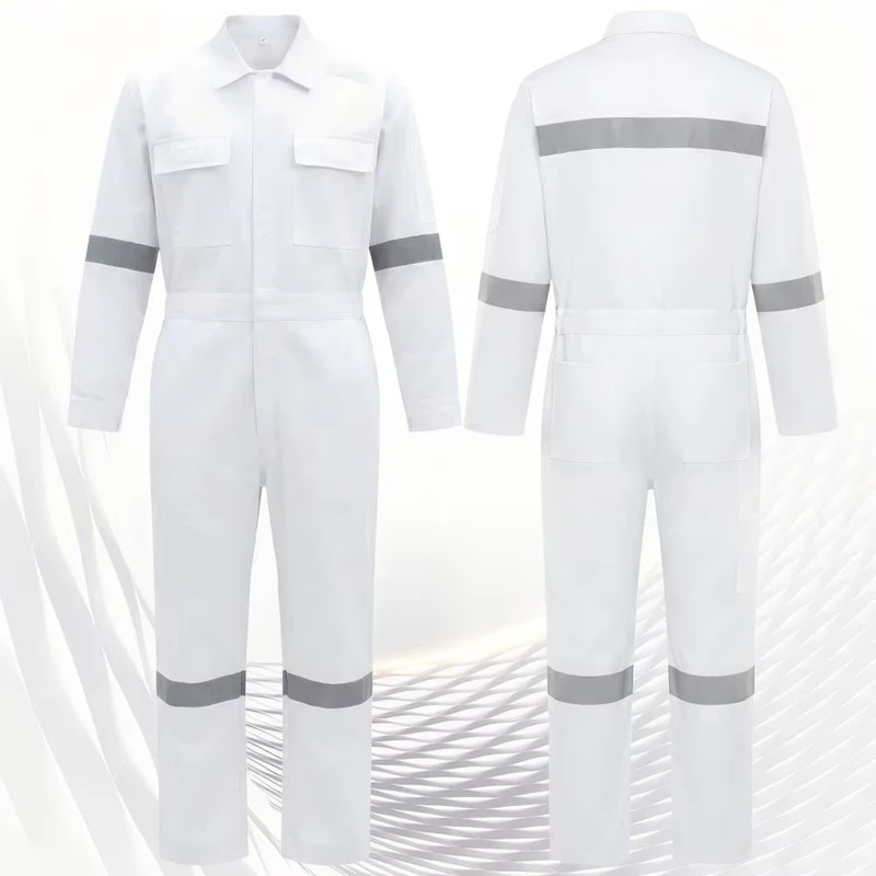 Cotton One-piece Long Sleeved Workwear, Metal Free All Over, Suitable for Workshop Ship Work