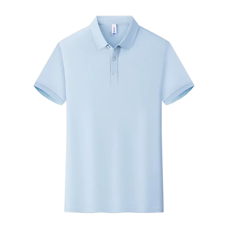 Cotton-Polyester-Mens-Solid-Color-Breathable-Casual-Short-Sleeve-for-Shirt-Customizable-logo-Work-Daily-Wear