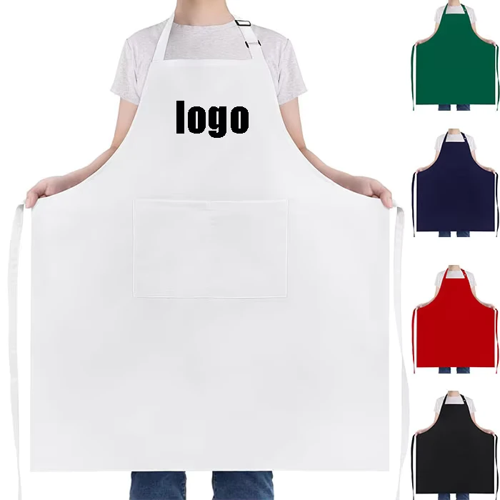 Cotton Polyester White Chef Apron