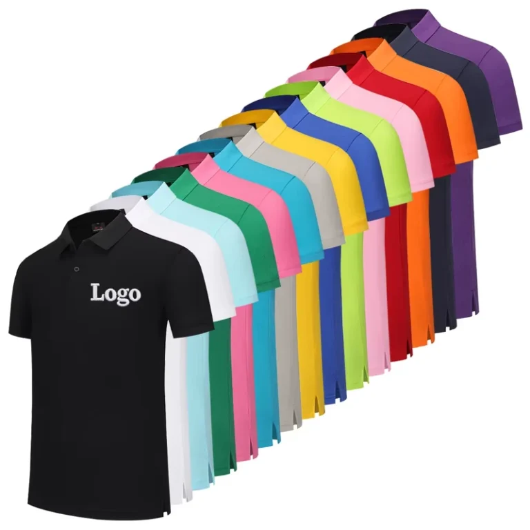 Cotton-Restaurant-Waiter-Work-Polo-Shirt-with-Embroidered-Logo
