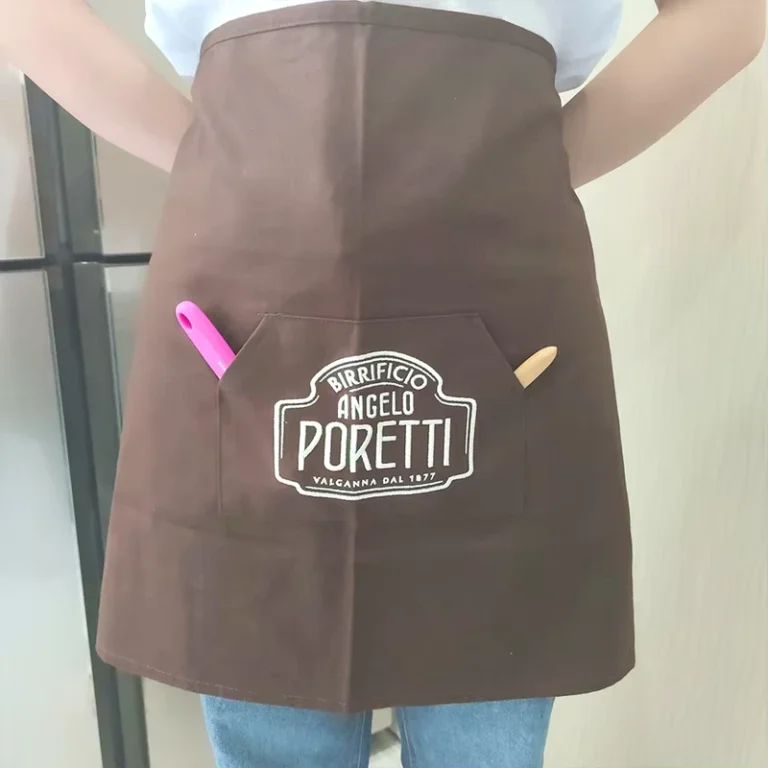 Cotton-Restaurant-Waitress-and-Waiter-Half-Waist-Apron-with-One-Pocket