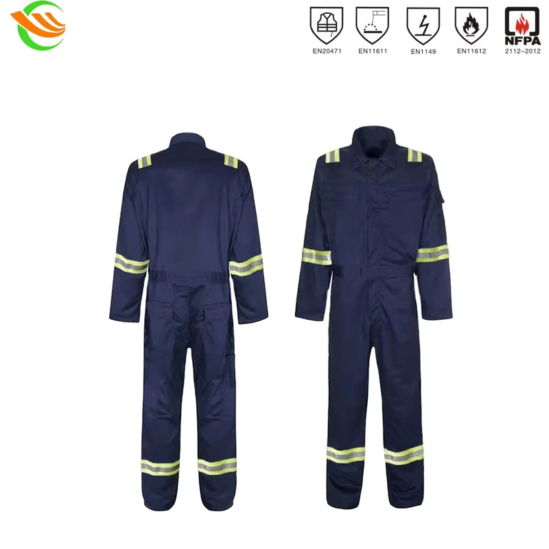 Cotton Safety Fire Resistant Work Clothes Engineer Workwear Uniform Flame Retardant Working Coveralls