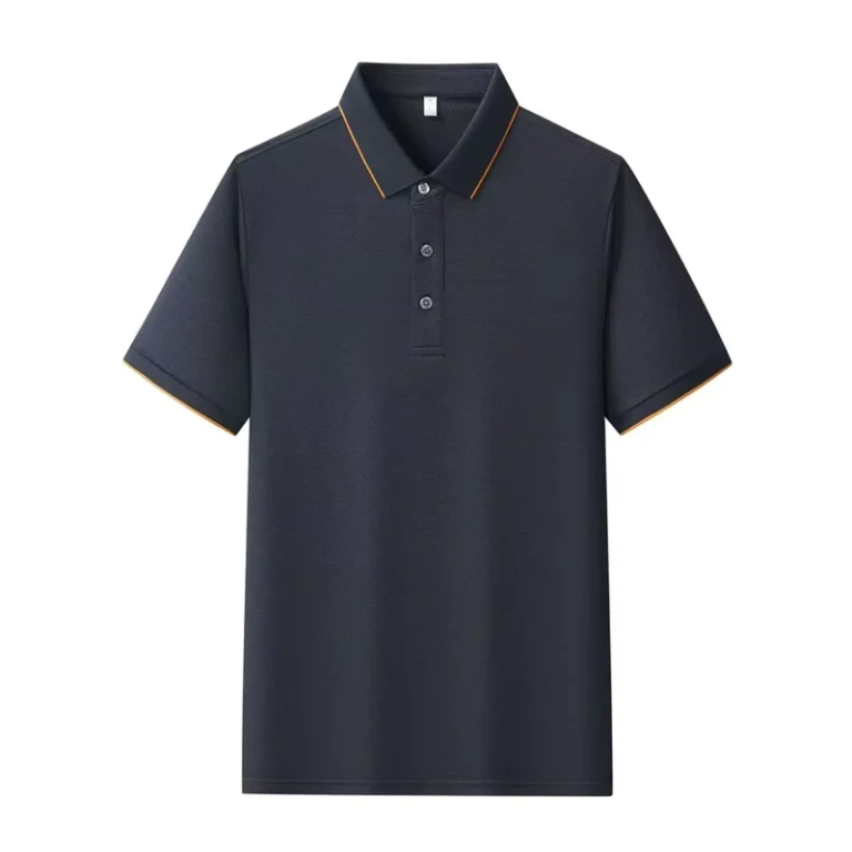 Cotton-Short-Sleeve-Golf-Polo-Shirt-Embroidered-Printed-Button-White-and-Black-Anti-Wrinkle-Dry-Fit-Mens-and-Womens