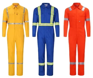 Coverall 100% Cotton Boiler Suits Coverall Workwear With Reflective Tape Oil Drill Coverall