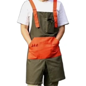 Cowboy Sleeveless Bib Apron for Female Male Fashion Barista Milk Tea Shop Barber Manicure Restaurant Use Custom Logo Printing