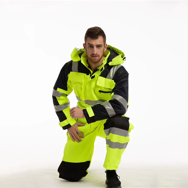 Custom-100-Cotton-Coal-Mine-Electrician-Freezer-Uniform-Workwear-with-Elastic-Waist-High-Reflective