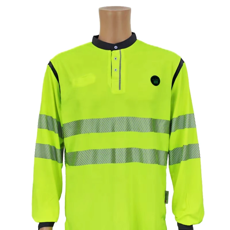 Custom 100% Polyester High Visibility Reflective Stripe Work Coverall Security Workwear