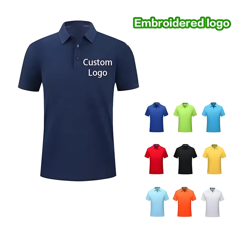Custom 100% Polyester Screen-Printed Short Sleeve Button-Front Quick-Dry Sports Shirt