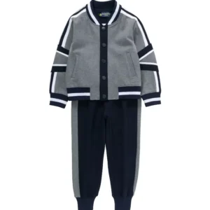 Custom 2-Piece Winter School Uniform Sportswear Set for Kids