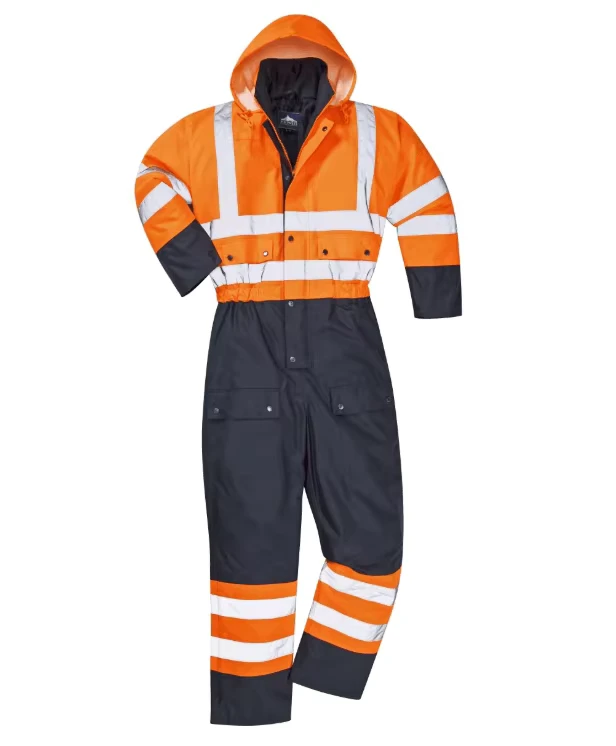 Custom 2-Tone Waterproof Polyester Winter Reflective Safety Jacket
