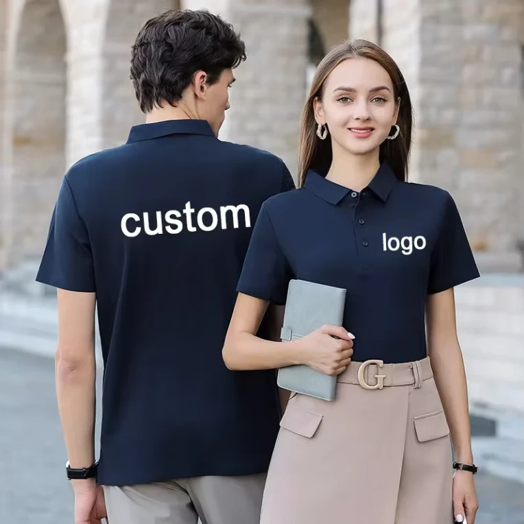 Custom 3D Embroidery Printing Plain 100% Polyester Quick Drying Breathable Sport Corporate Work for T Shirt Men Uniforms