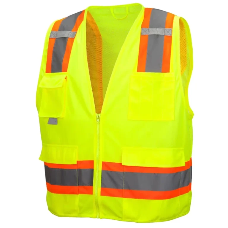 Custom-4-Pockets-Safety-Vest-Hivis-Ansi-Class-2-Construction-Surveyor-Mesh-High-Visibility-Reflective-Vest-with-Zipper-logo