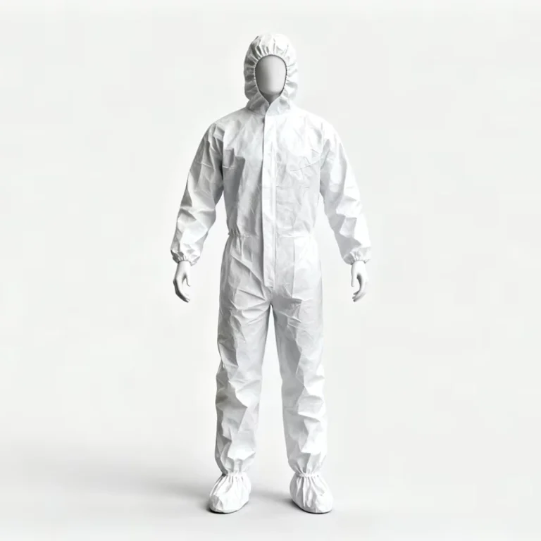 Custom-65gsm-Microporous-Waterproof-Disposable-Coverall-Level-D-PPE-Hazmat-Suit-With-Hood-For-Oil-Chemical-Industry