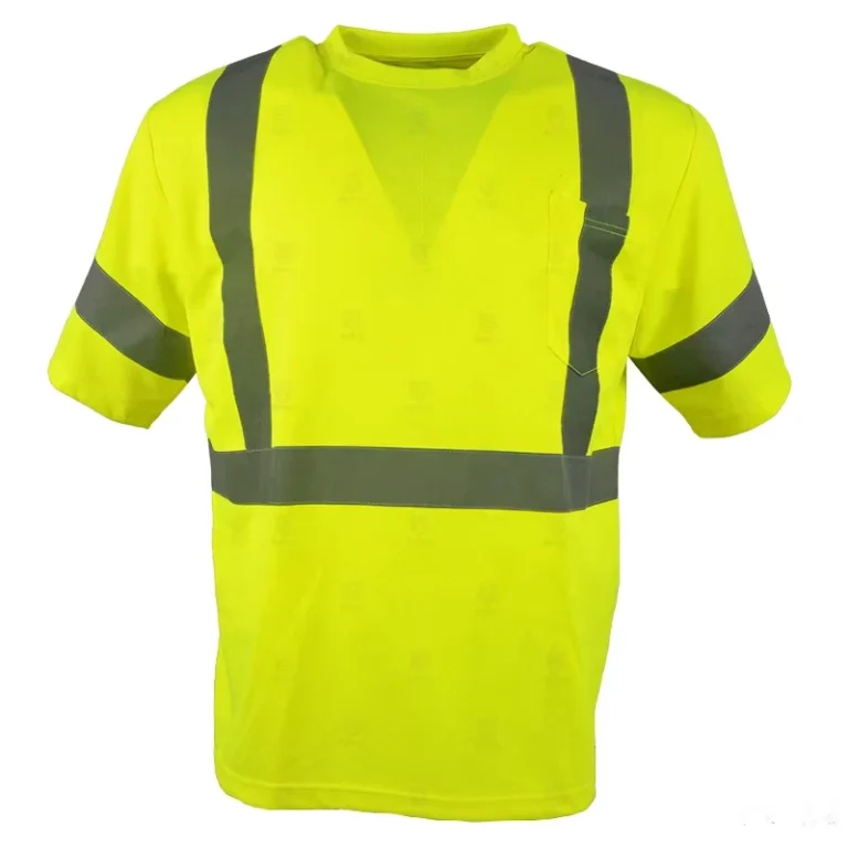 Custom-ANSI-Safety-Reflective-Unisex-Work-Shirt-Polyester-Long-Sleeve-Hi-Vis-with-Customized-Logo-for-Construction-Engineer