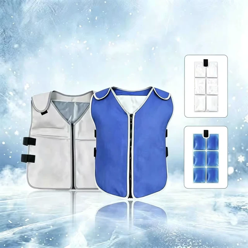 Custom Adjustable Reusable Lightweight Phase Change Material Jacket Cooling Vest for Outdoor Sports Work Heat Relief