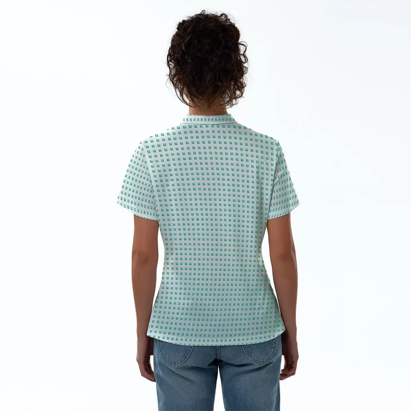 Custom All-Over Print Casual Lightweight Polyester Women's Shirt