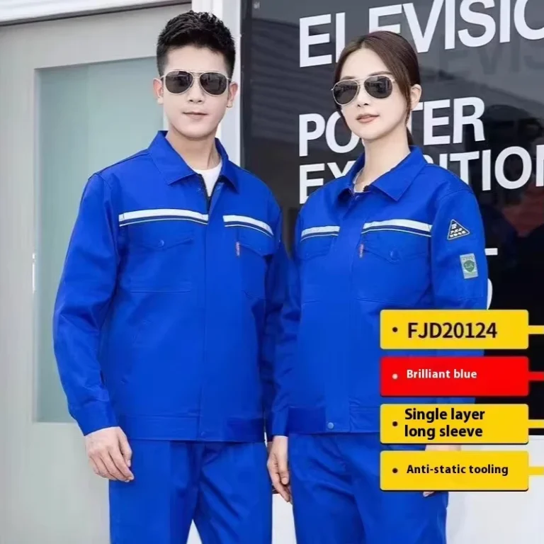 Custom-Anti-Static-Long-Sleeved-Labor-Protection-Work-Clothes-for-Men-Women-Petroleum-Petrochemical-Workshop-Safety-Clothing