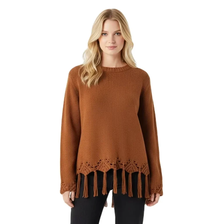 Custom-Autumn-and-Winter-Womens-Fashion-Hem-Fringed-Silhouette-Crew-Neck-Long-Sleeve-Straight-Top-Womens-Knitted-Sweater