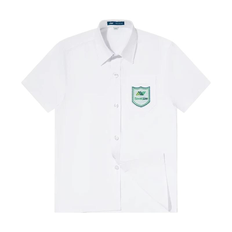 Custom Boy School Uniforms Classroom School Wears Plain Button Shirts Students Wear Clothing