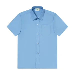 Custom Boys’ Primary School Uniform Short Sleeve Plain Shirt