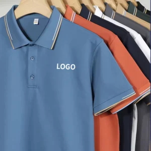 Custom Breathable Cotton Pink Anti-Wrinkle Work Uniform Polo Shirt