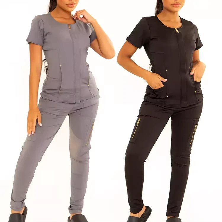 Custom Breathable Hospital Medical Nurse Scrub Uniform Sets