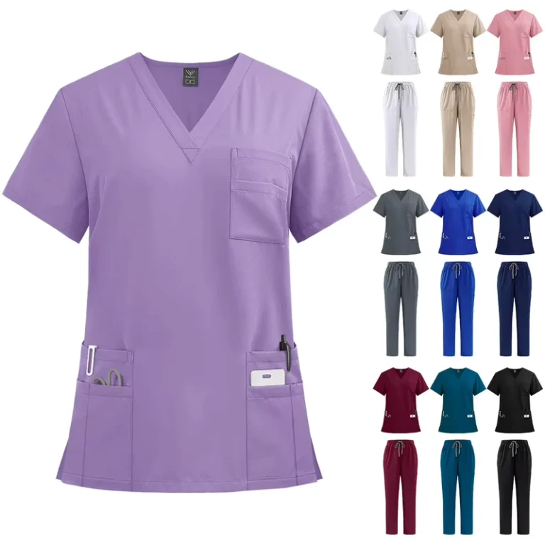 Custom-Breathable-Nursing-Hospital-Uniform-Medical-Scrubs-Set-for-Women-Nurses-Beauty-and-Dental-Salons