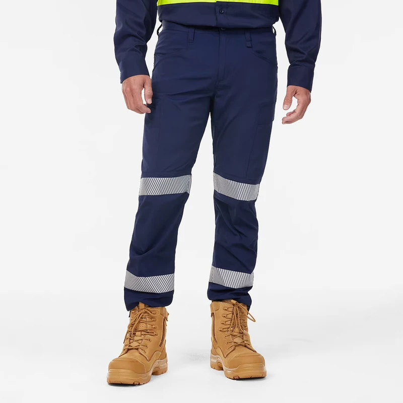 Custom Cargo Work Pants for Men Hi Vis Reflective Strips Workwear Durability RipStop Breathable Cargo Pants