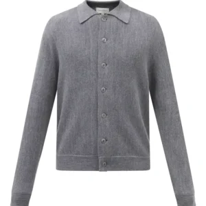 Custom Cashmere Wool Knitwear Men’s Winter Letter Pattern Pullover Polo Sweater