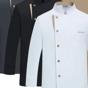 Custom Chef Coat Long Sleeve Chef Jacket Hotel & Restaurant Kitchen Uniforms Cooking Chef Coat Clothes