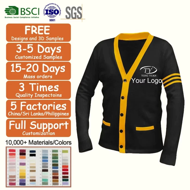 Custom-Clothing-Manufacturers-Mens-Classic-V-Neck-Color-Block-Knit-Cardigan-Sweater