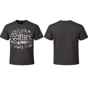 Custom Color Boxy Cotton Full-Print Men’s T-Shirt for Workwear