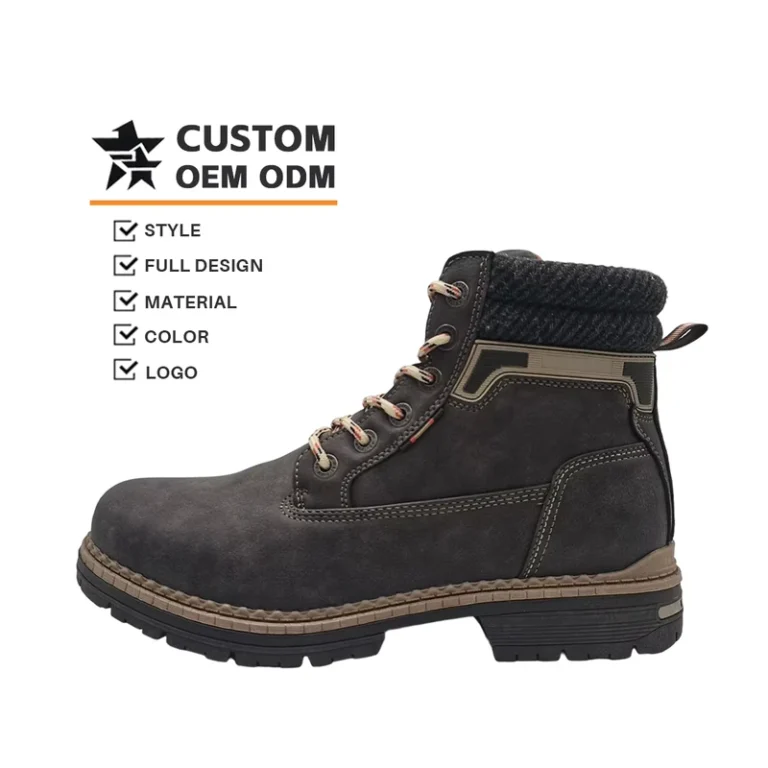 Custom-Comfortable-Waterproof-Factory-Work-Safety-Shoes-Ankle-Genuine-Leather-Mens-Steel-Toe-Unisex-Work-Boots-All-Seasons