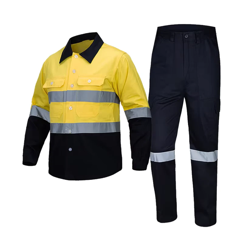 Custom Construction Workwear Hi Vis Safety Jacket Men Reflective Safety Clothing