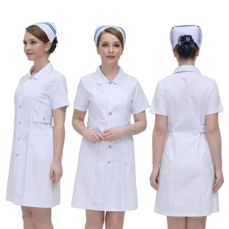 Custom-Cotton-Doctor-Coat-Nurse-Hospital-Uniform-White-Lab-Coat