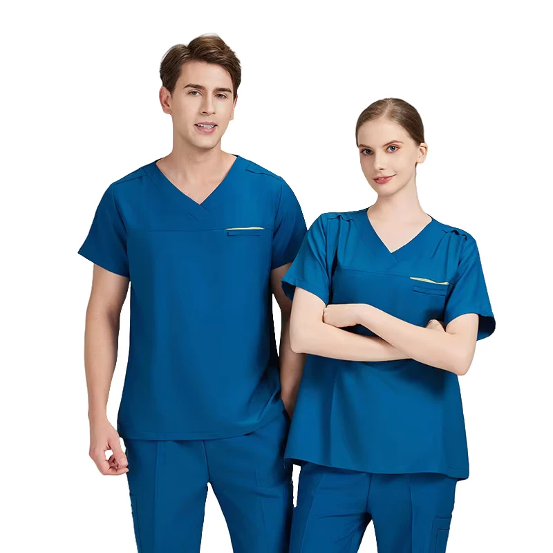 Custom Cotton Hospital Medical Nurse Jogger Scrub Uniform Set