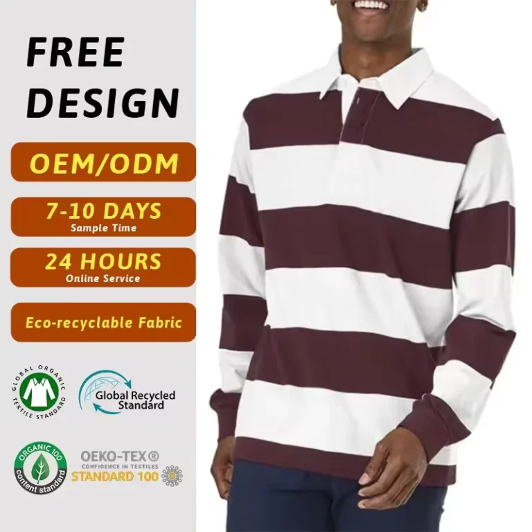Custom-Cotton-Long-Sleeves-Polo-Shirt-Logo-For-Workplace-Uniforms-Advertising-Leisure-Wear-Mens-Casual-Polo-Shirt
