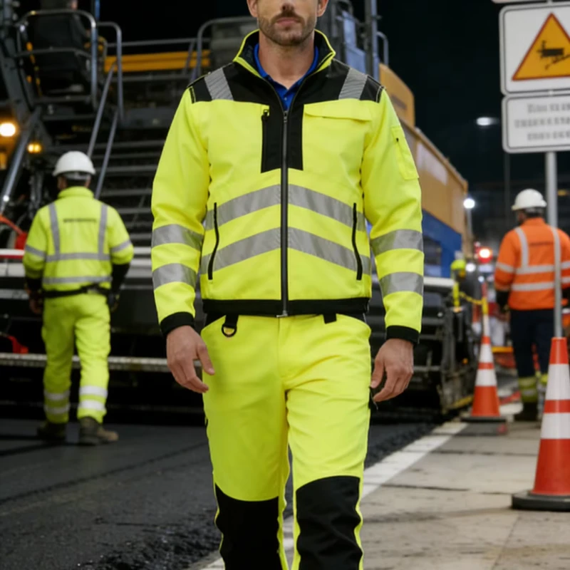 Custom Cotton Mining Coal Gas Mechanic Construction Engineer Workwear Hi Vis Security High Visibility Work Uniform Worker Suit