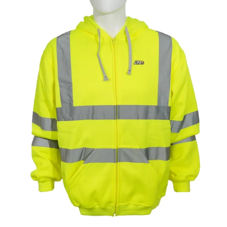 Custom-Cotton-Reflective-Hi-Vis-Lightweight-Autumn-Winter-Mens-Safety-Construction-Hoodie-with-Zipper-Fleece